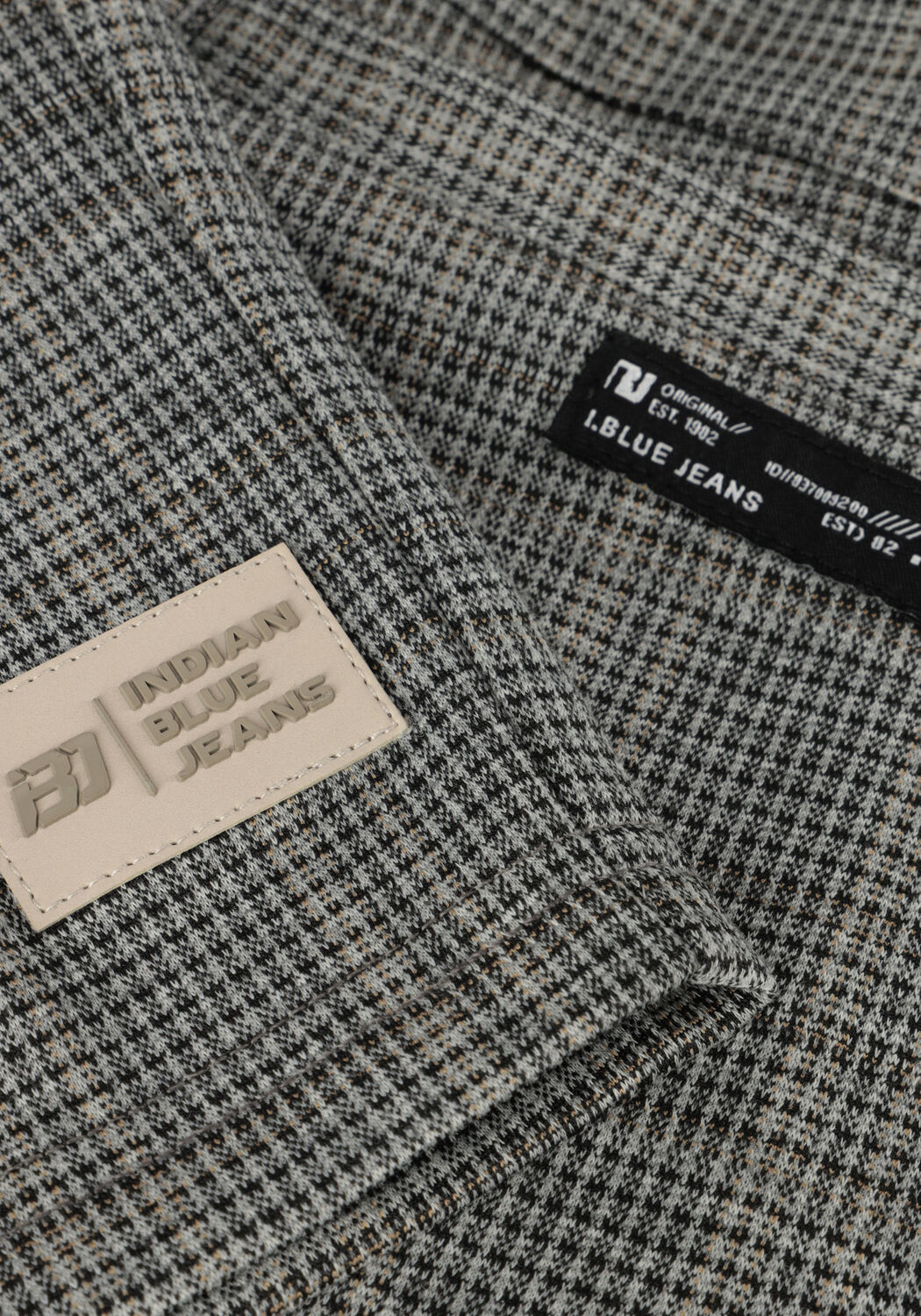 INDIAN BLUE JEANS Pantalon courte JOG SHORT CHECK ZIP Sable - large