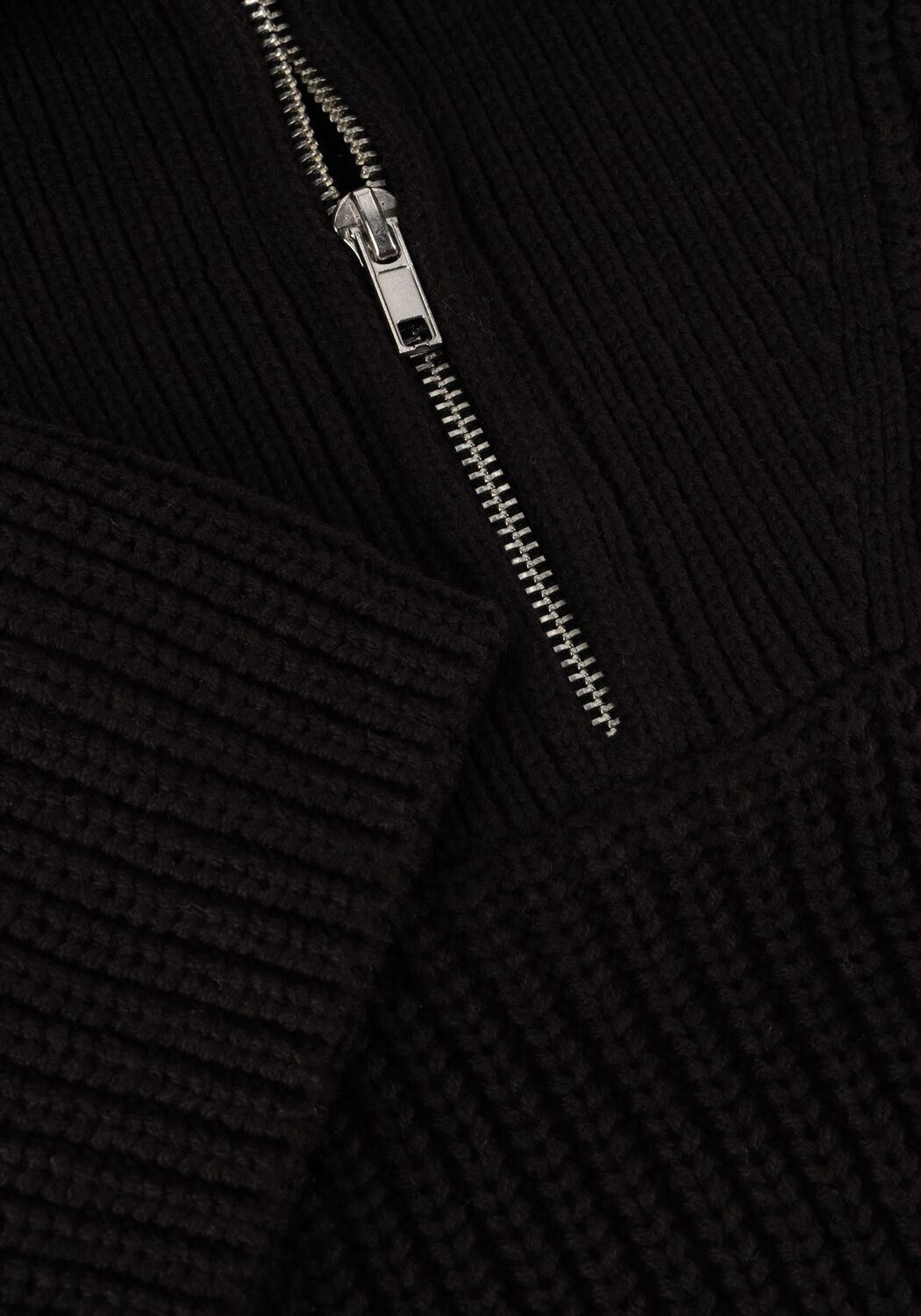 SELECTED WOMEN Col roul&eacute; SLFBLOOMIE LS KNIT HALF ZIP en noir - large