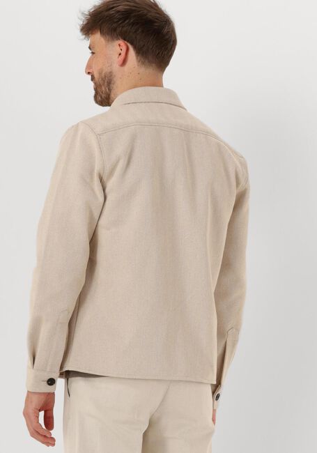 PROFUOMO Surchemise OVERSHIRT ZIP HERRINGBONE Écru - large