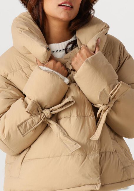 Beige CO'COUTURE Gewatteerde jas MEGAN CROPPED PUFFER JACKET - large