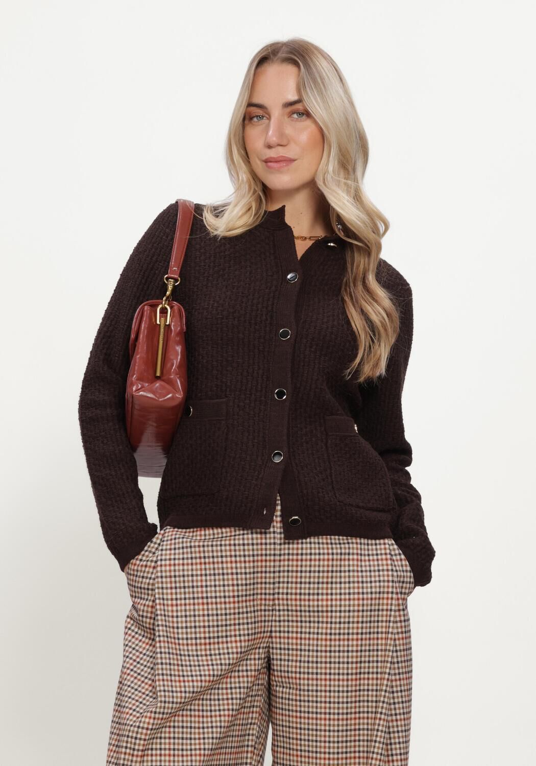 Bruine SILVIAN HEACH Vest CARDIGAN RYANA - large