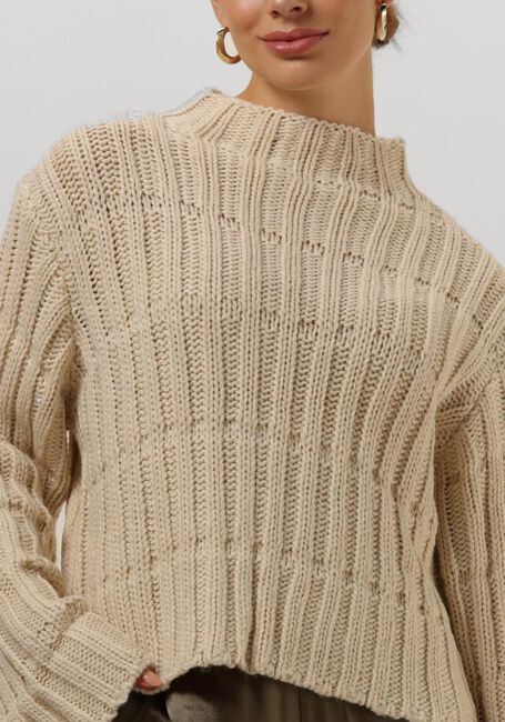 Beige MODSTRÖM Trui FELIPEMD SHORT T-NECK - large