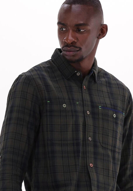Donkergroene SCOTCH & SODA Casual overhemd REGULAR-FIT CHECKED FLANNEL SHIRT - large
