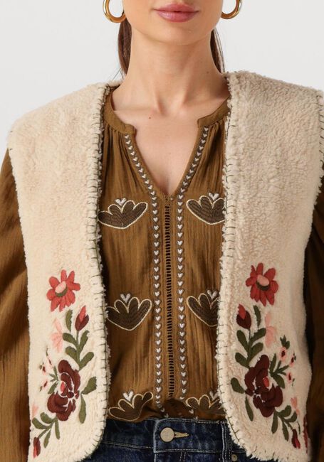 Beige LOUIZON Gilet YOBRODABIS/YAMINA - large