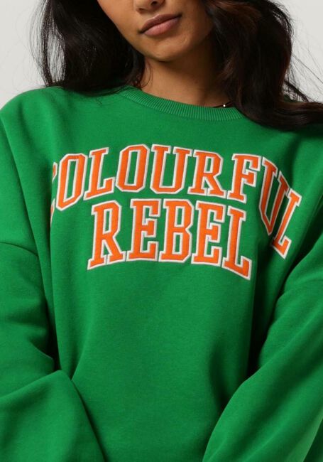 COLOURFUL REBEL Chandail CR PATCH DROPPED SWEAT en vert - large