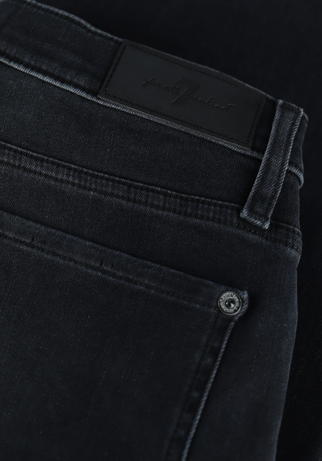 7 FOR ALL MANKIND Straight leg jeans CROPPED ALEXA en gris - large