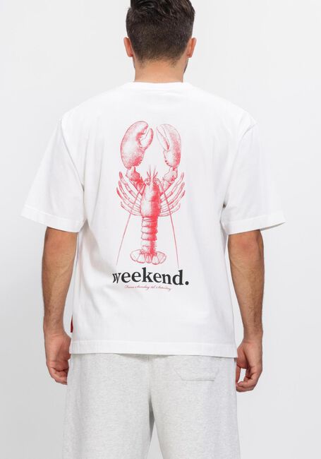 POCKIES T-shirt LOBSTER WEEKEND TEE en blanc - large