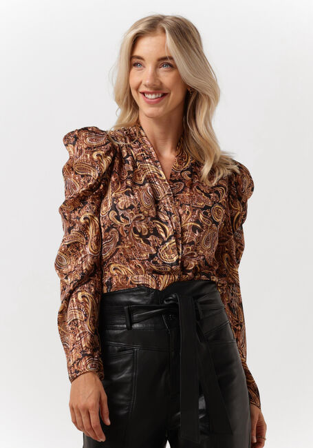 LIU JO TUNICA TS NAV LUREX Blouses en marron - large