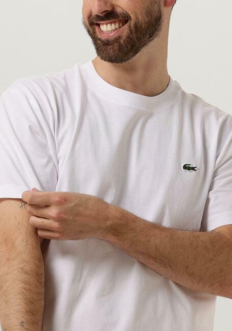 LACOSTE T-shirt COTTON T-SHIRT en blanc - large