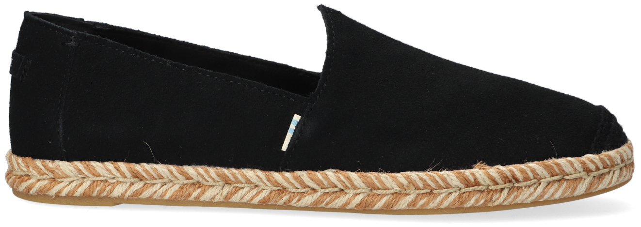 Zwarte Washed Canvas Deconstructed Alpargatas Espadrilles Voor Heren |  Gratis retourneren | TOMS®