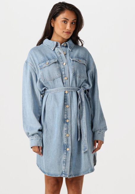 7 FOR ALL MANKIND Mini robe SHIRT DRESS Bleu clair - large