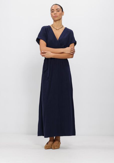 Donkerblauwe GRACE & MILA Maxi jurk SS26110005 - large