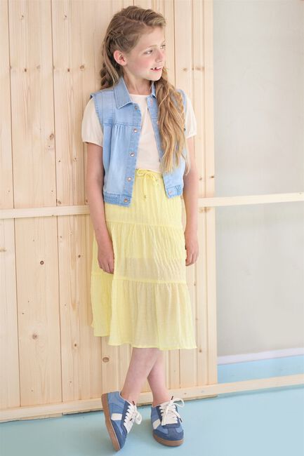 NONO Jupe midi NAEL MAXI SKIRT en jaune - large