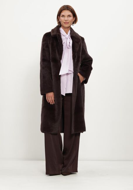 Bruine BEAUMONT Faux fur jas COBY COAT - large