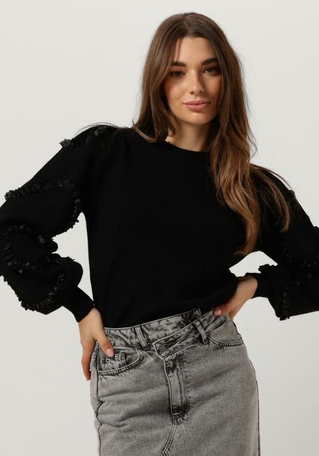Zwarte OBJECT Trui OBJDIDI L/S O-NECK KNIT PULLOVER - large