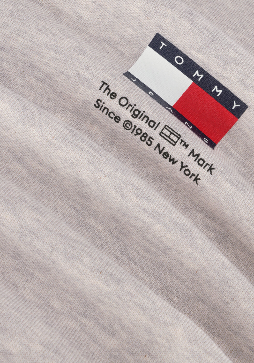 Grijze TOMMY JEANS Sweater TJW BXY GRAPHIC FLAG CREW - large