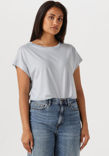 Lichtblauwe DRYKORN T-shirt VANOPE - large