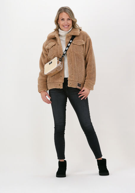 UGG Manteau Teddy W FRANKIE SHERPA TRUCKER JACKE en camel - large