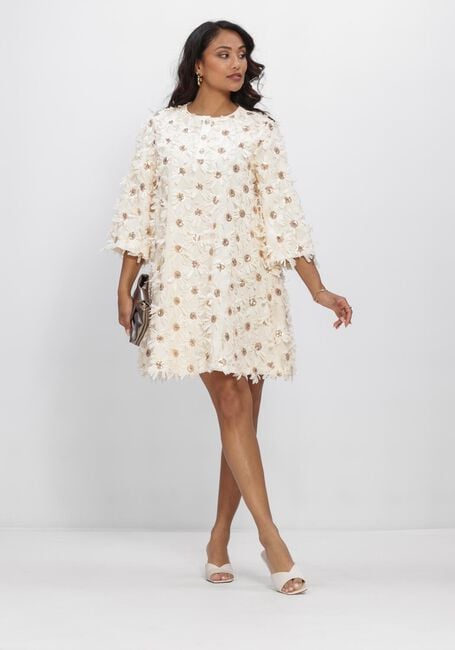 Beige Y.A.S. Jurken YASABELONE 3/4 DRESS - large