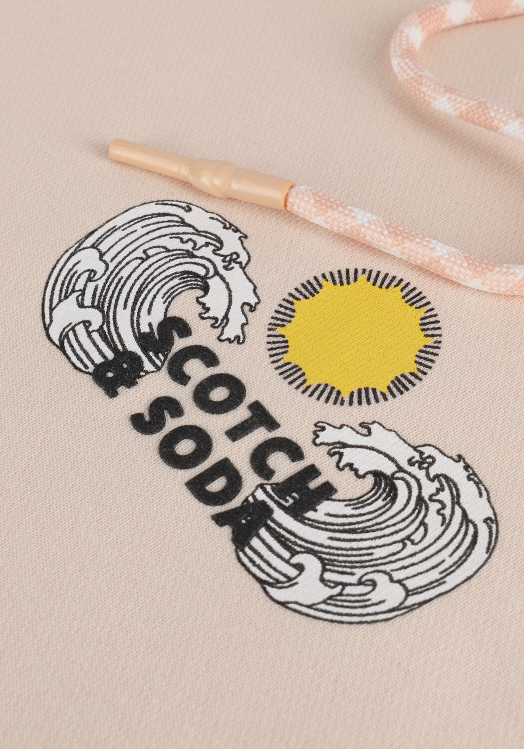 Lichtroze SCOTCH & SODA Sweater LOOSE-FIT HOODIE WITH GRAPHICS - large