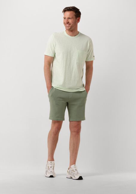 Groene CAST IRON T-shirt SHORT SLEEVE R-NECK REGULAR FIT COTTON SLUB - large