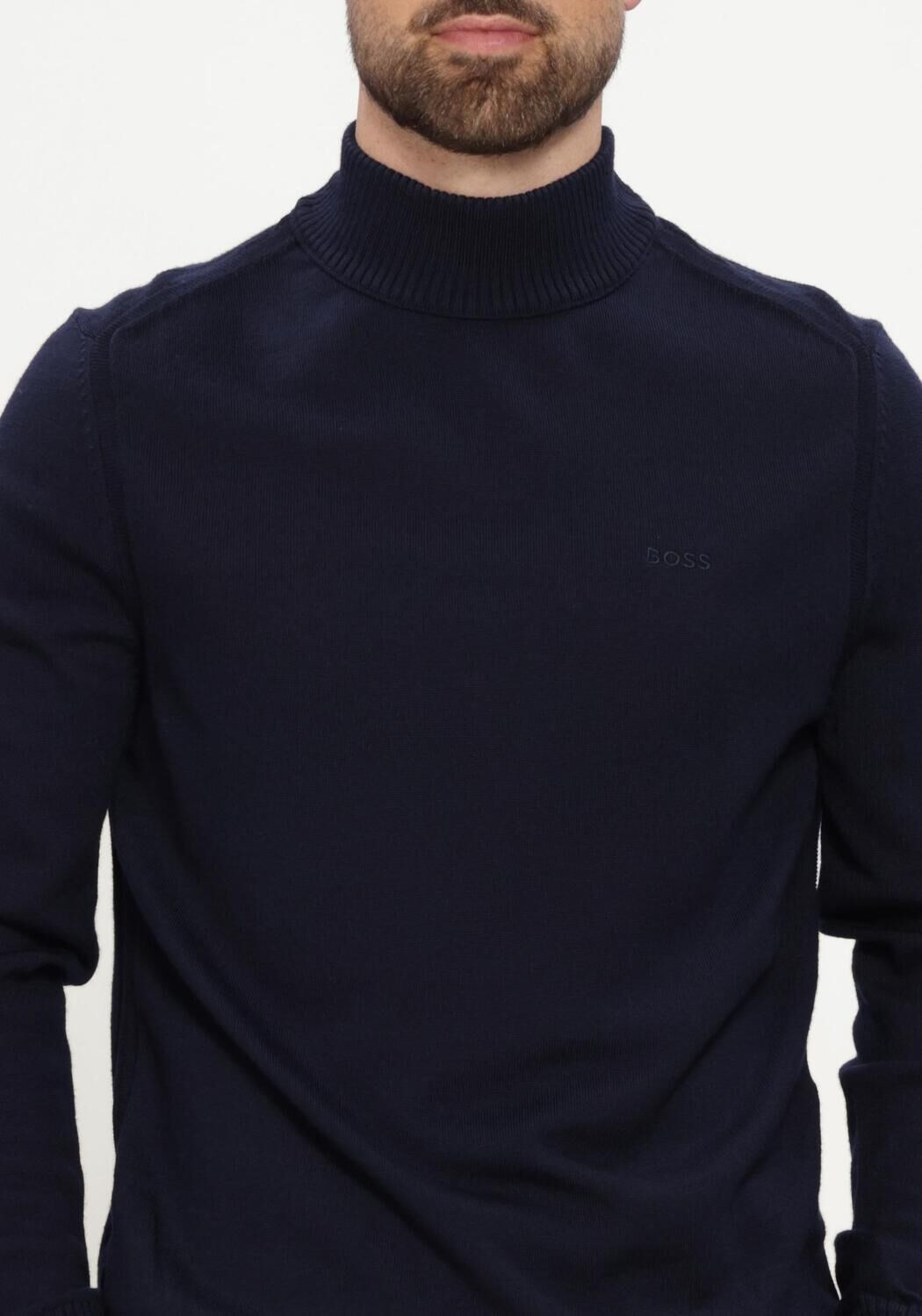 BOSS ORANGE Col roul&eacute; AVAC Bleu fonc&eacute; - large