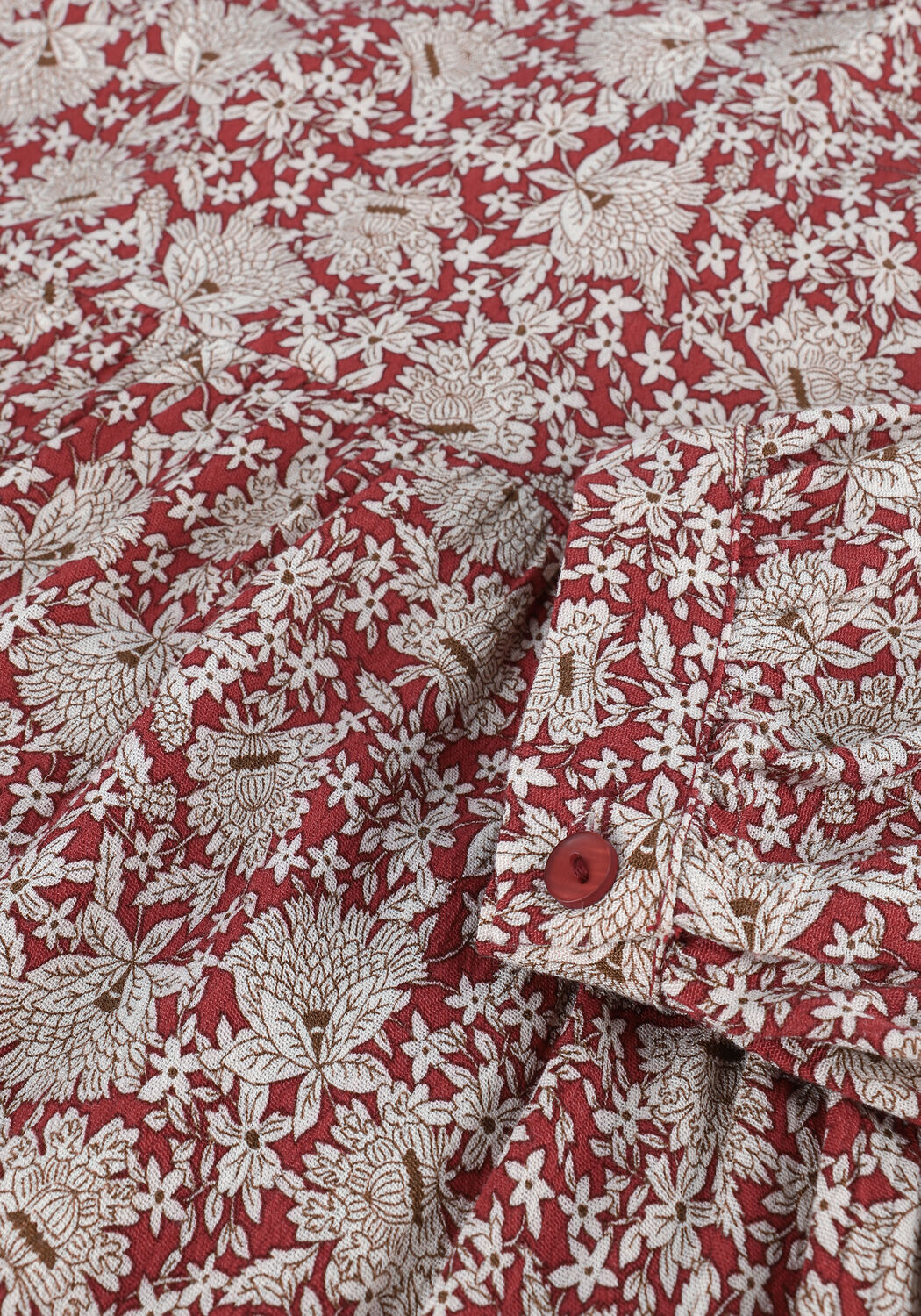 Rode BY-BAR Maxi jurk JULIA LUPINE DRESS - large