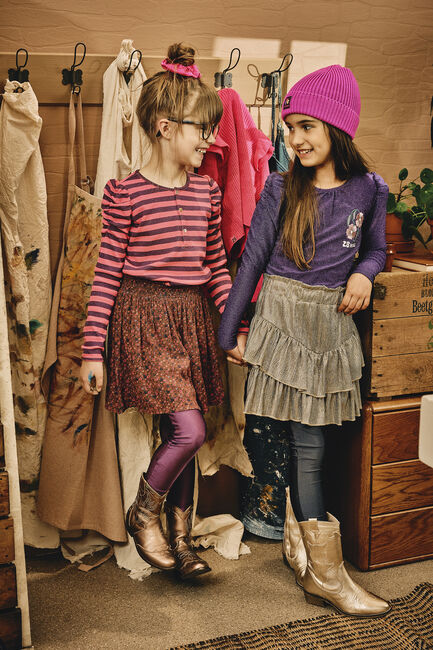 Z8 Mini-jupe LAURA en rose - large