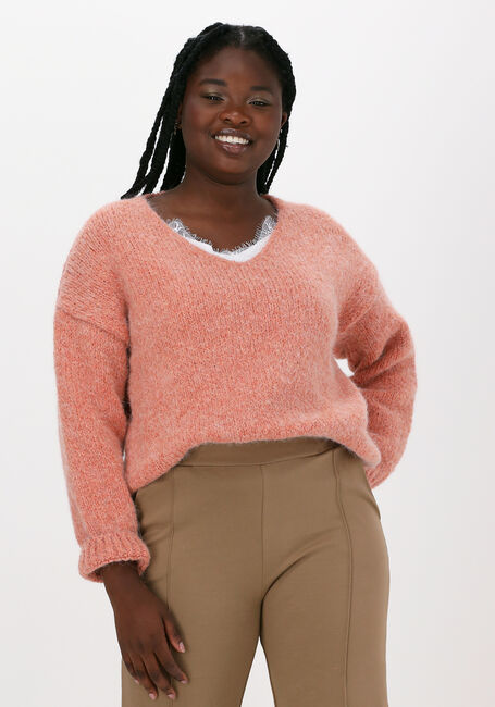 KNIT-TED Pull BEGONIA PULLOVER en rose - large