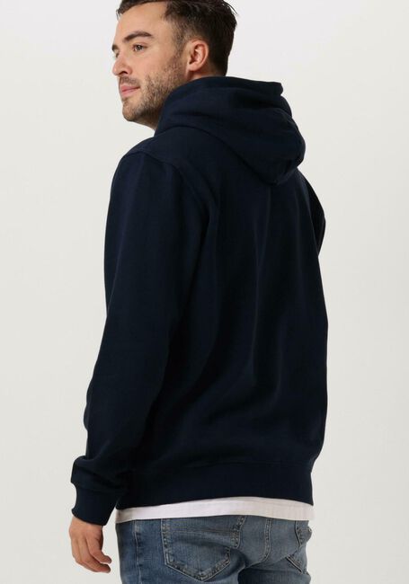 Donkerblauwe TOMMY JEANS Trui TJM REG LINEAR LOGO HOODIE EXT - large
