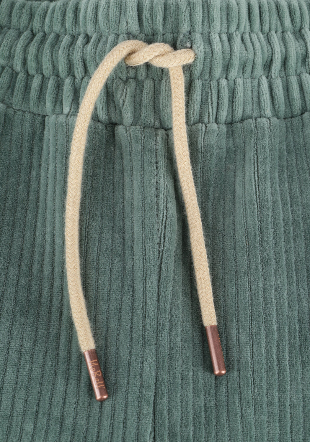 NOBELL Pantalon &eacute;vas&eacute; SADY VELVET RIB FLARED en vert - large