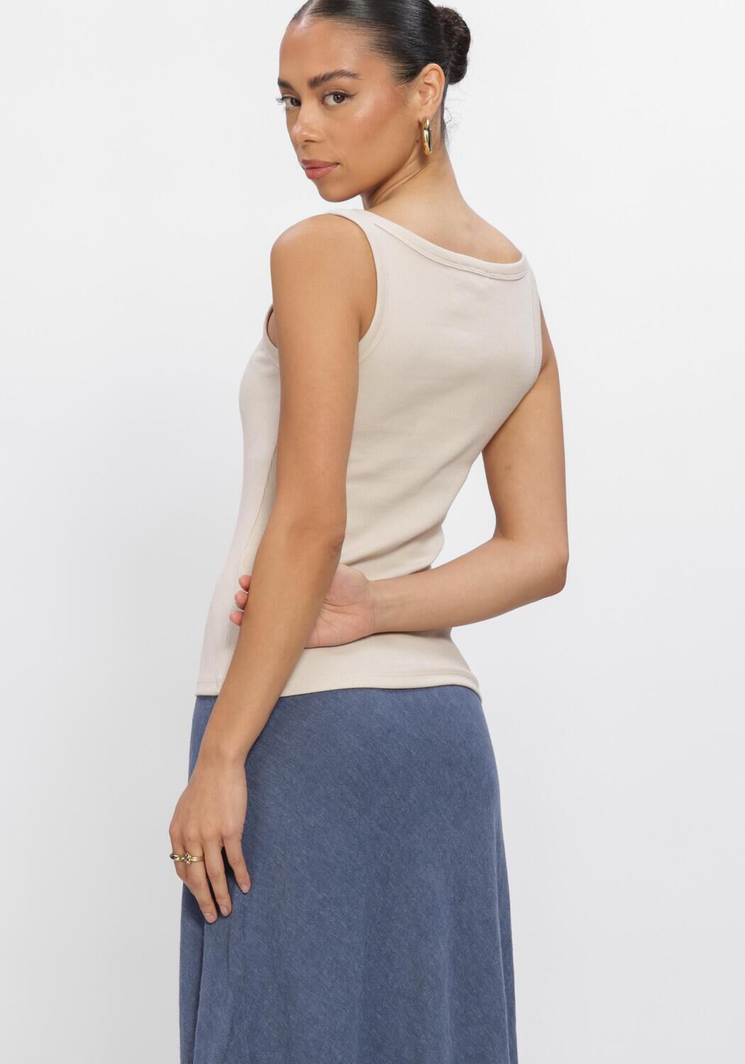 Beige MSCH COPENHAGEN Top MSCHGUBBE RASMIA SL TOP - large