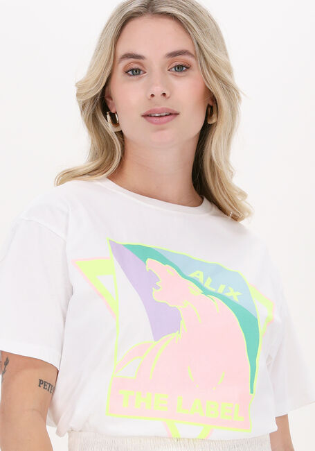ALIX THE LABEL T-shirt PASTEL PANTHER T-SHIRT en blanc - large