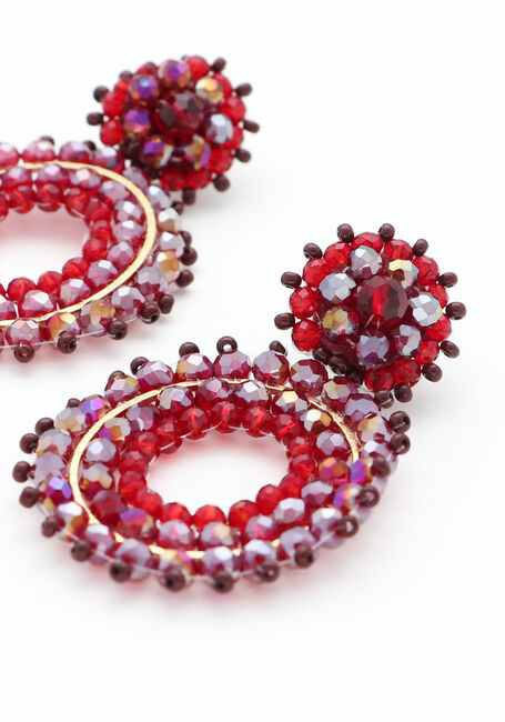 PAULIE POCKET Boucles d'oreilles LIVA EARRINGS en rouge - large