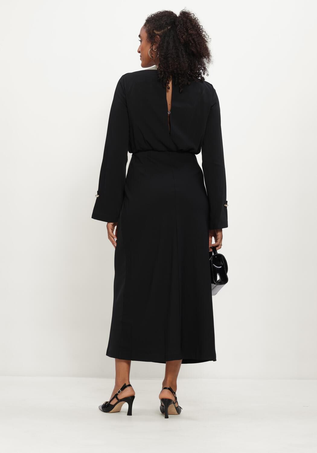 Zwarte LINA LOCCHI Maxi jurk LL-BETH - large