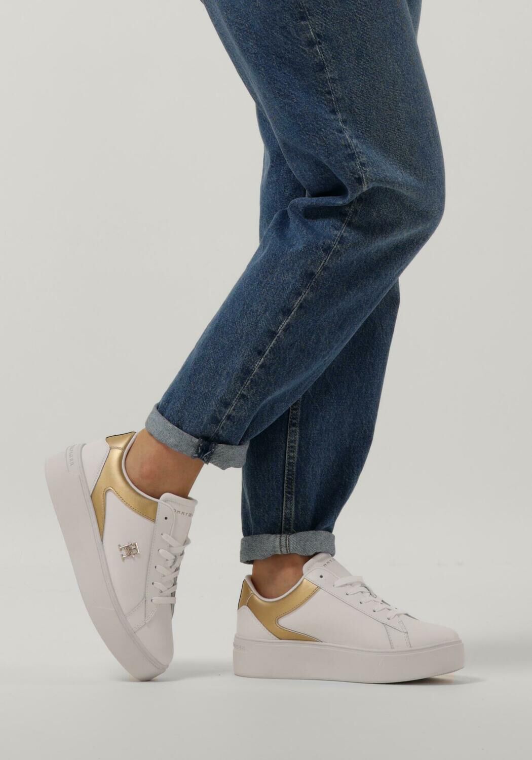 Witte TOMMY HILFIGER Sneakers TH PLATFORM COURT - large