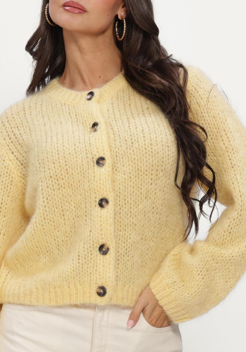 INWEAR Pull JETRAIW CARDIGAN en jaune - large