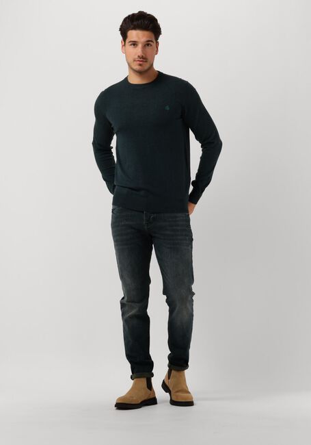 SCOTCH & SODA Pull ESSENTIALS - ECOVERO VISCOSE-BLEND LOGO CREWNECK PULLOVER en vert - large