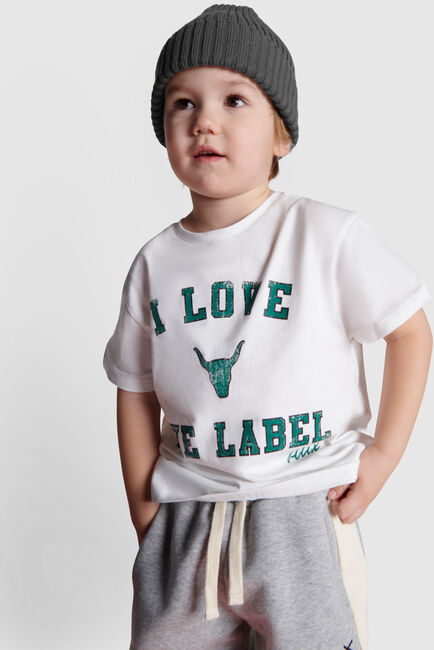 Witte ALIX MINI T-shirt I LOVE T-SHIRT - large