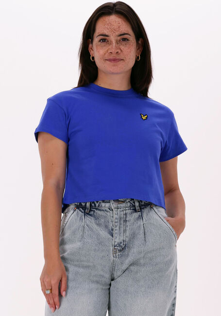 LYLE & SCOTT T-shirt CROPPED T-SHIRT en bleu - large