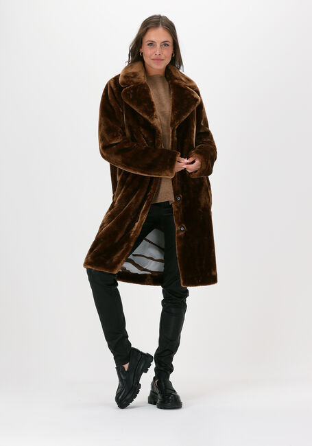 GIACOMO THE JACKET Manteau en fausse fourrure 13 LT FUR LONG en marron - large