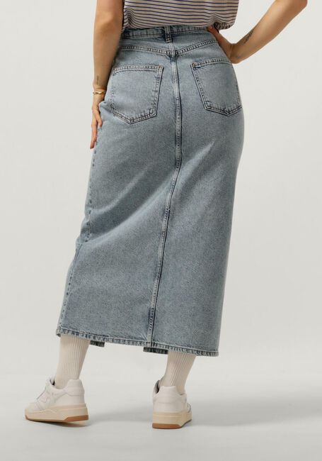 Blauwe BY-BAR Midirok ELBA DENIM SKIRT - large
