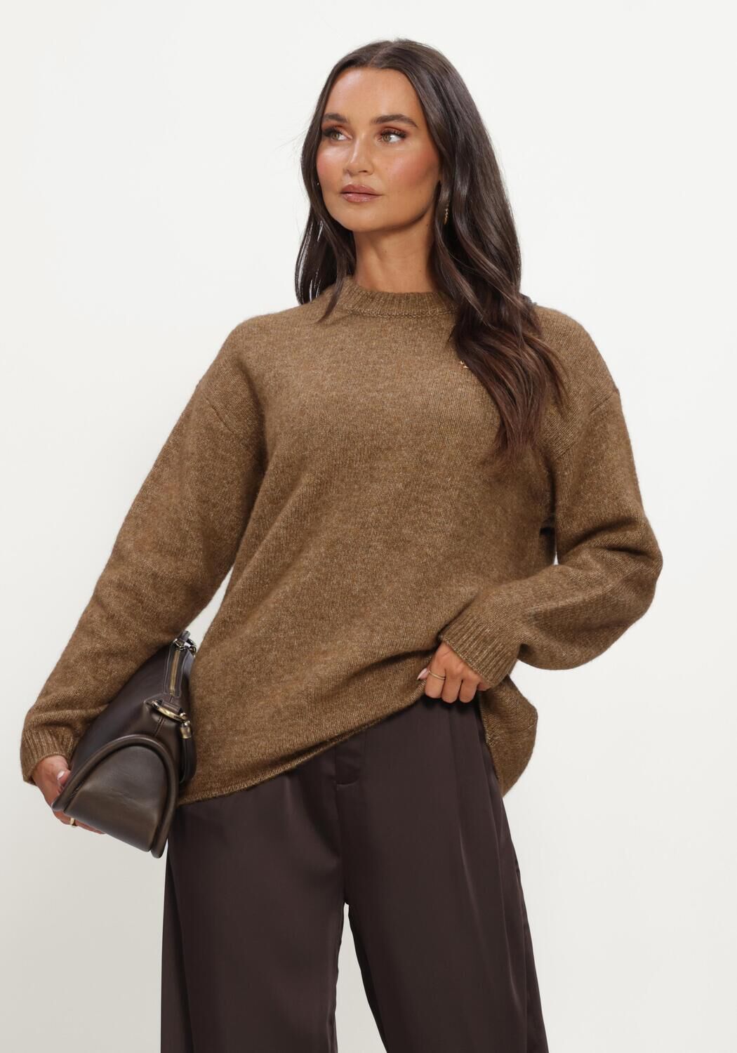 Bruine JOSH V Trui ELINA SWEATER - large
