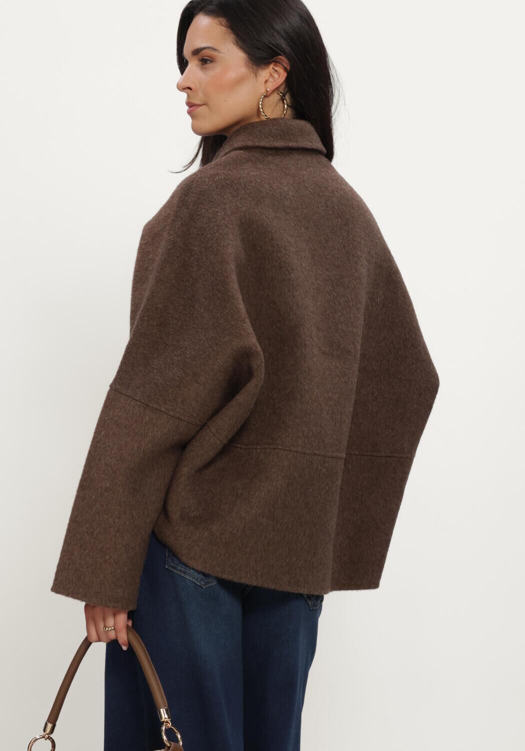 KNIT-TED Jack FLYN JACKET en marron - large