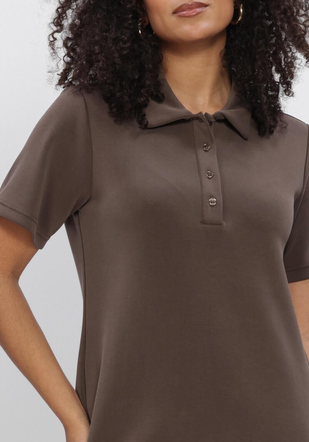 MY ESSENTIAL WARDROBE Robe midi MWHELLE POLO LONG DRESS en marron - large