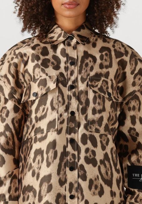 Beige ALIX THE LABEL  LADIES WOVEN JAQUAR OVERSIZED BLOUSE - large