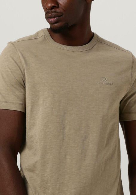CAST IRON T-shirt SHORT SLEEVE R-NECK COTTON SLUB Olive - large