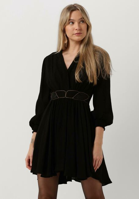 Zwarte LOUIZON Mini jurk AMINE ROBE - large