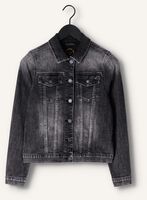 Zwarte SUMMUM Spijkerjas BASIC DENIM JACKET BLACK HEAVY TWILL Zwarte SUMMUM Spijkerjas BASIC DENIM JACKET BLACK HEAVY TWILL - medium