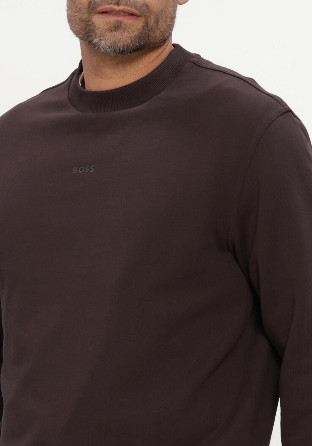 BOSS ORANGE Chandail WESMALLCREW en marron - large